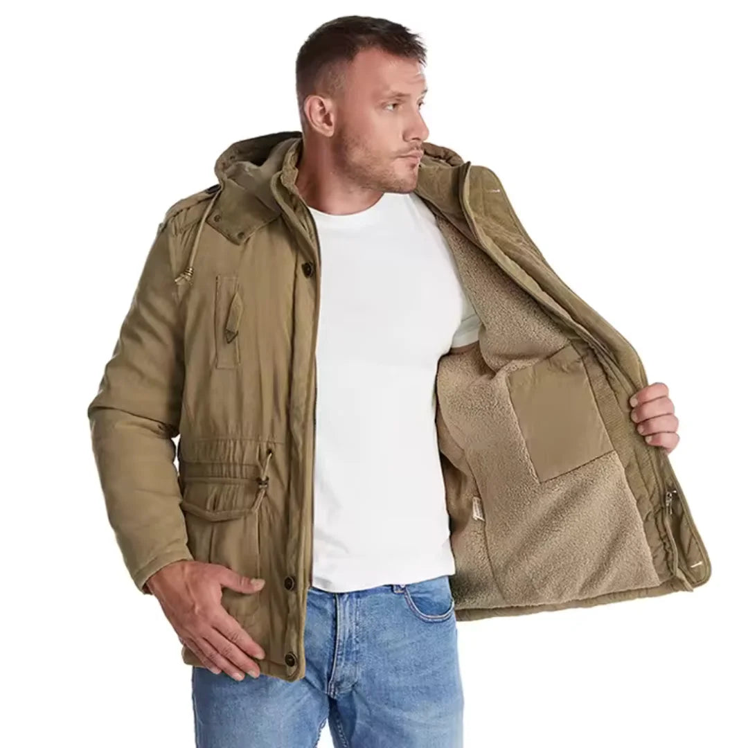 Wasser Und Winddichte Winterjacke Mit Abnehmbarer Kapuze