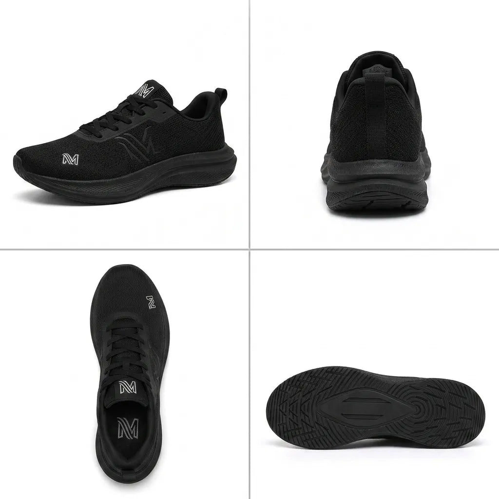 Orthopädische Herren Sneaker aus Stretch Strick zum Reinschlüpfen