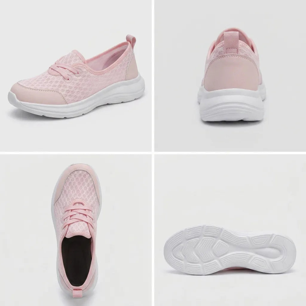 Orthopädische Damen Walkingschuhe mit gepolsterter Innensohle