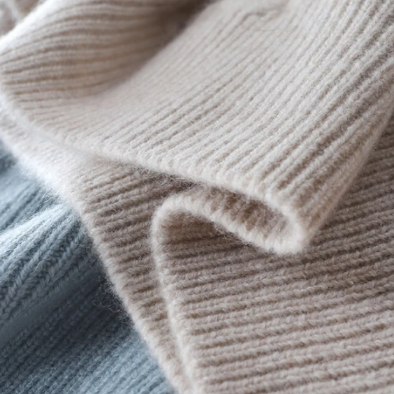 Karierter Damen Rollkragenpullover Tailliert