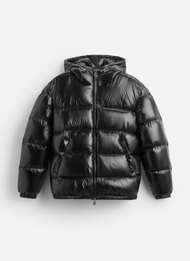 Unisex Pufferjacke mit Glatter Oberfläche und Futter