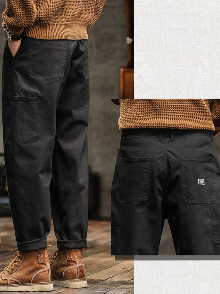 Entspannte Cargohose aus Baumwolle im Vintage-Stil