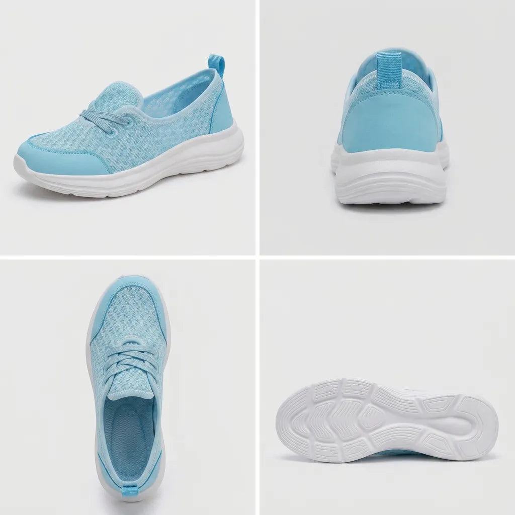 Orthopädische Damen Walkingschuhe mit gepolsterter Innensohle