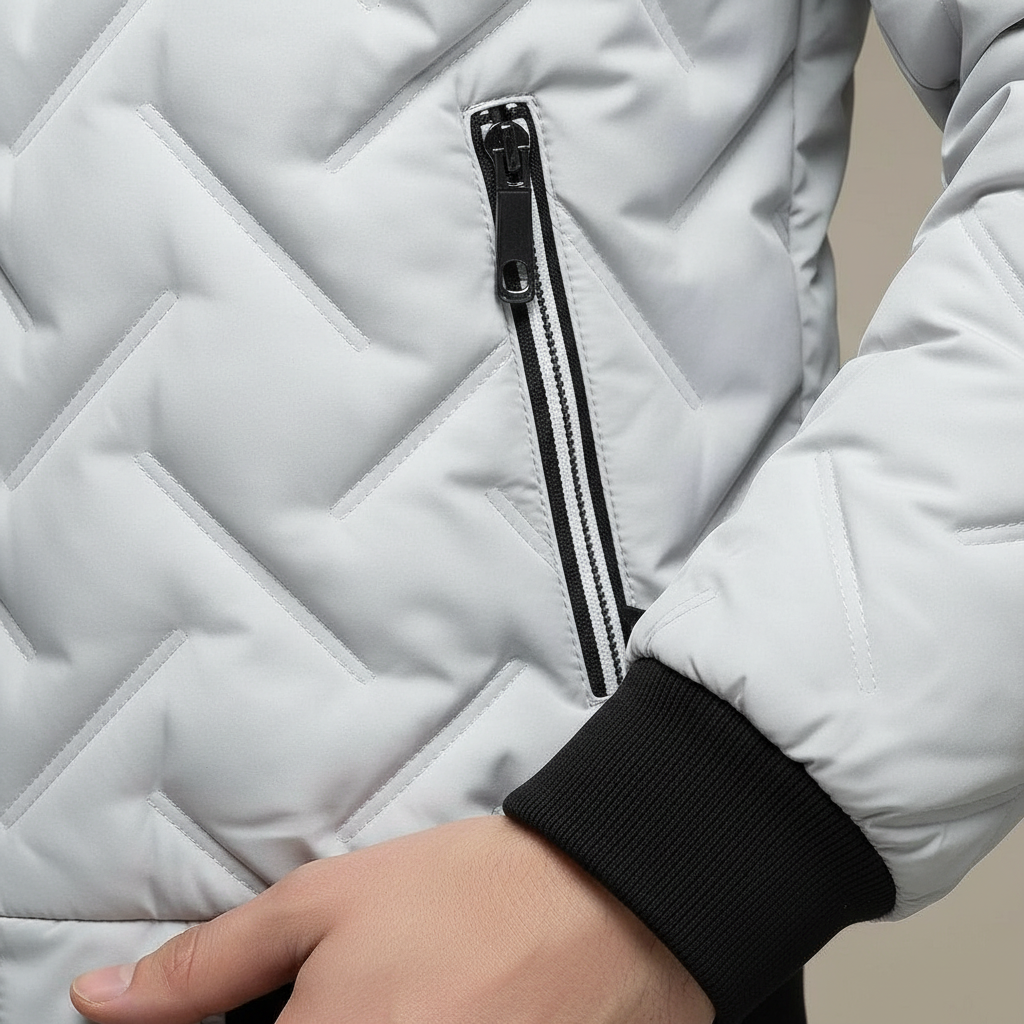 Steppjacke Mit Modernem Rautenmuster