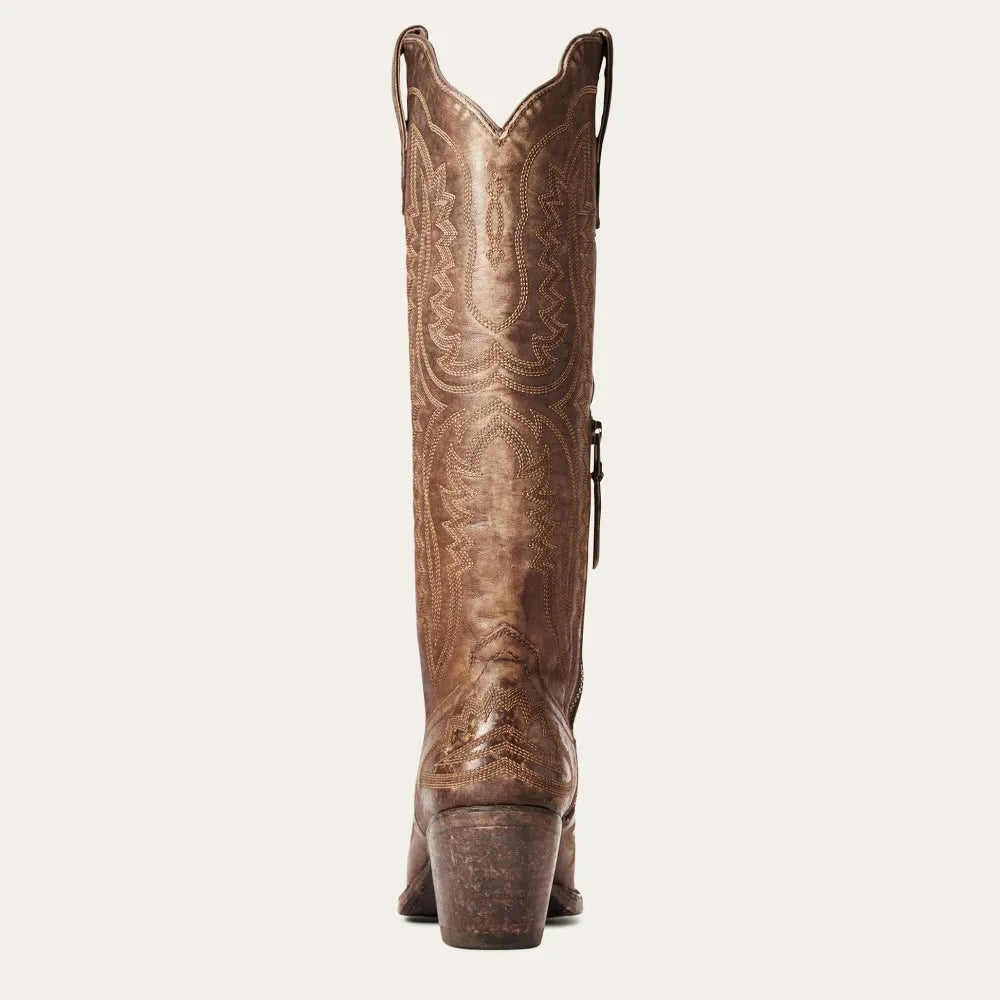 Bottes de cow-boy western pour femmes avec broderie et talon bloc