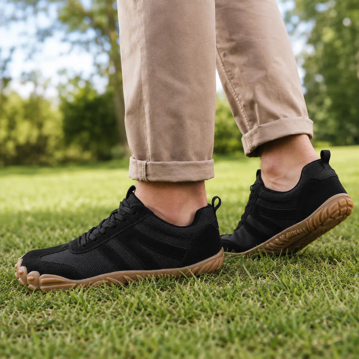 Leichte Barfuß Wanderschuhe mit weiter Passform