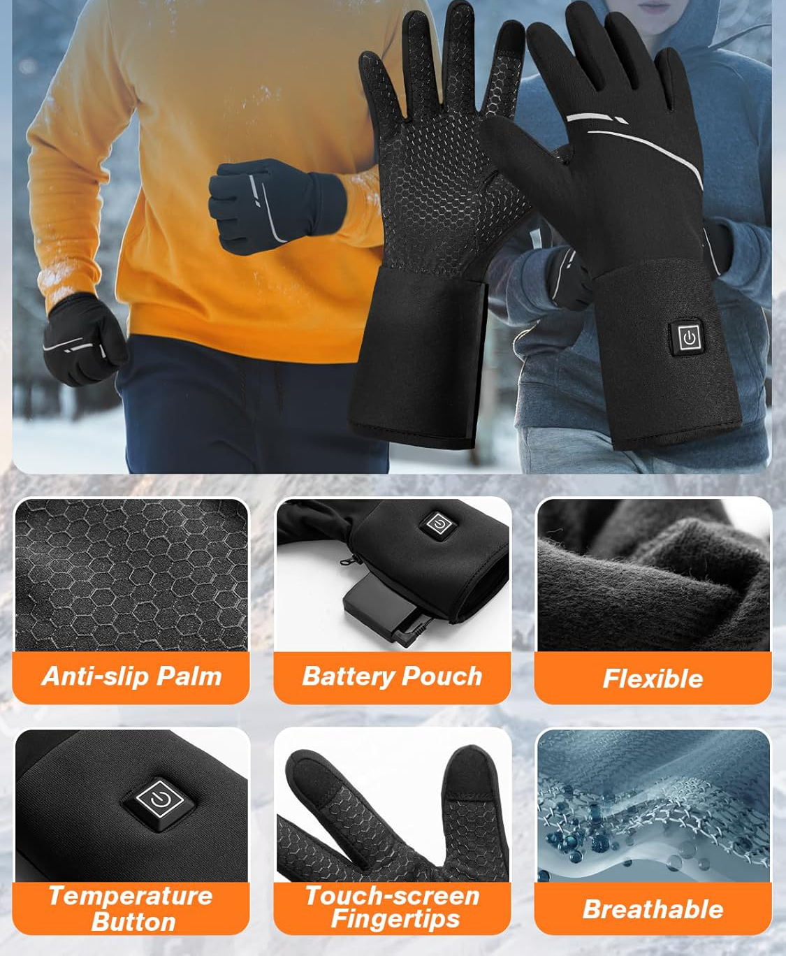 Beheizbare Outdoor Handschuhe Mit Infrarot Heizung