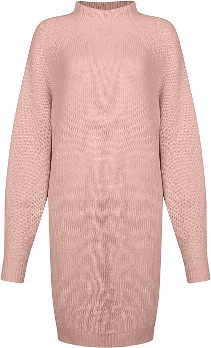 Rollkragen Strickkleid Mit Weiter Passform
