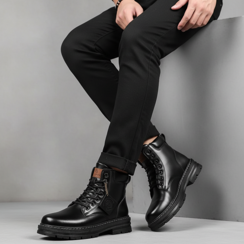 Wasserabweisende Herren Winterstiefel Mit Griffiger Sohle