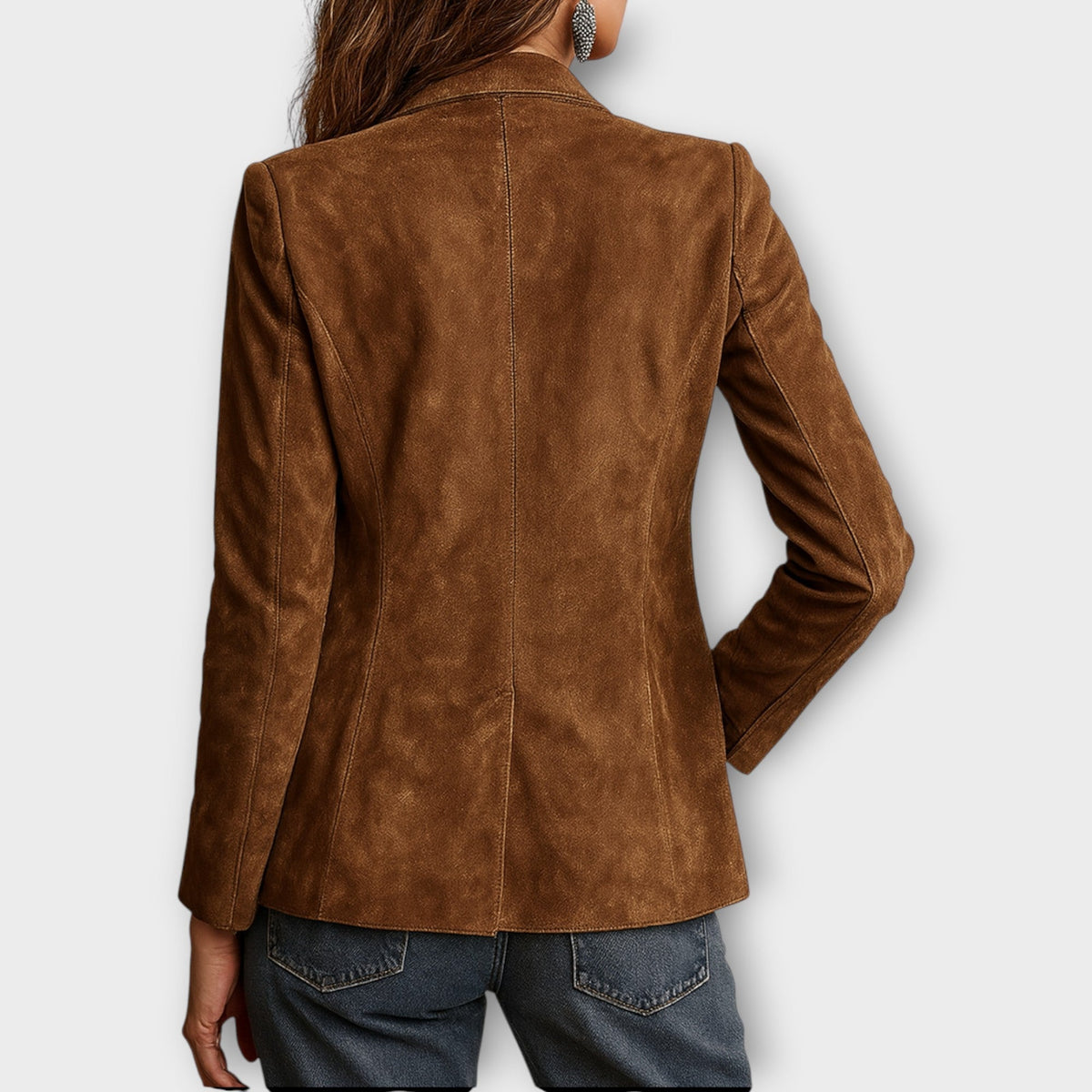 Damen Wildleder Blazer im Vintage Look