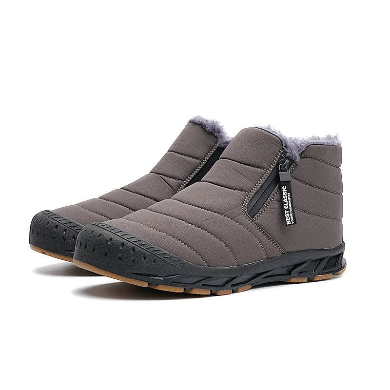 Gefütterte Barfuss-Winterschuhe mit Warmfutter und Weiter Zehenbox