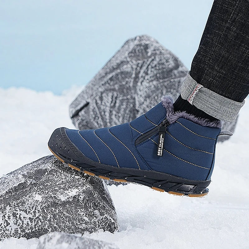 Gefütterte Barfussschuhe für den Winter mit breiter Zehenbox