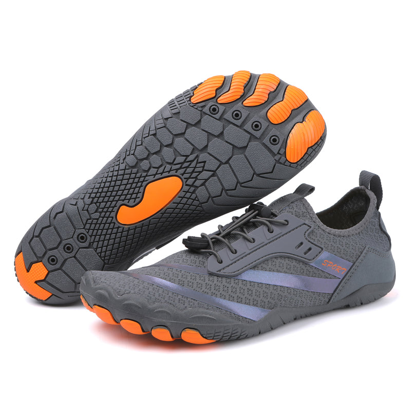 Atmungsaktive Barfussschuhe für Damen mit Netzobermaterial