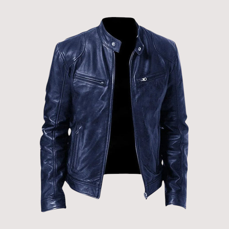 Klassische Herren Jacke aus Kunstleder