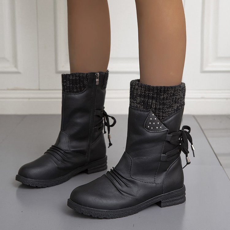 Unisex Warme Barfuß Winterschuhe mit Rutschfester Sohle