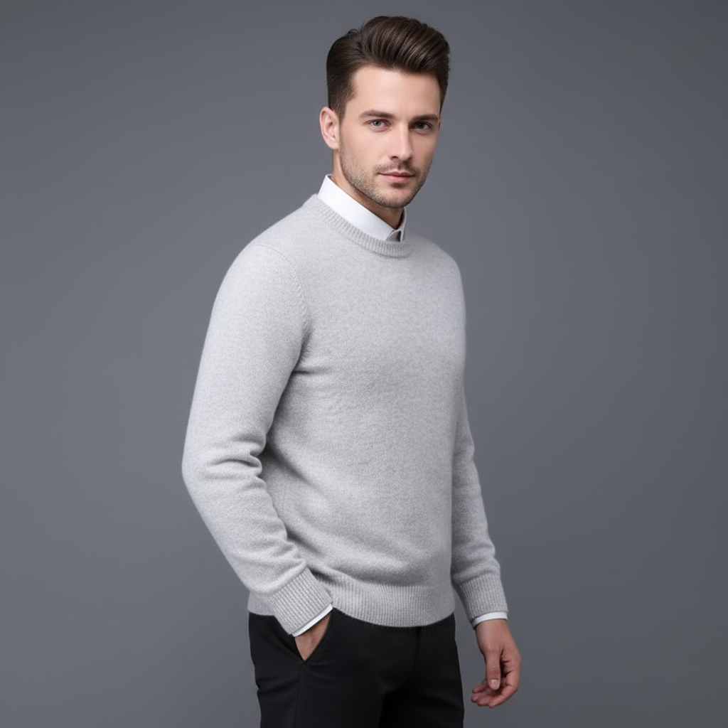 Weicher Herren Feinstrick Pullover Für Jeden Tag