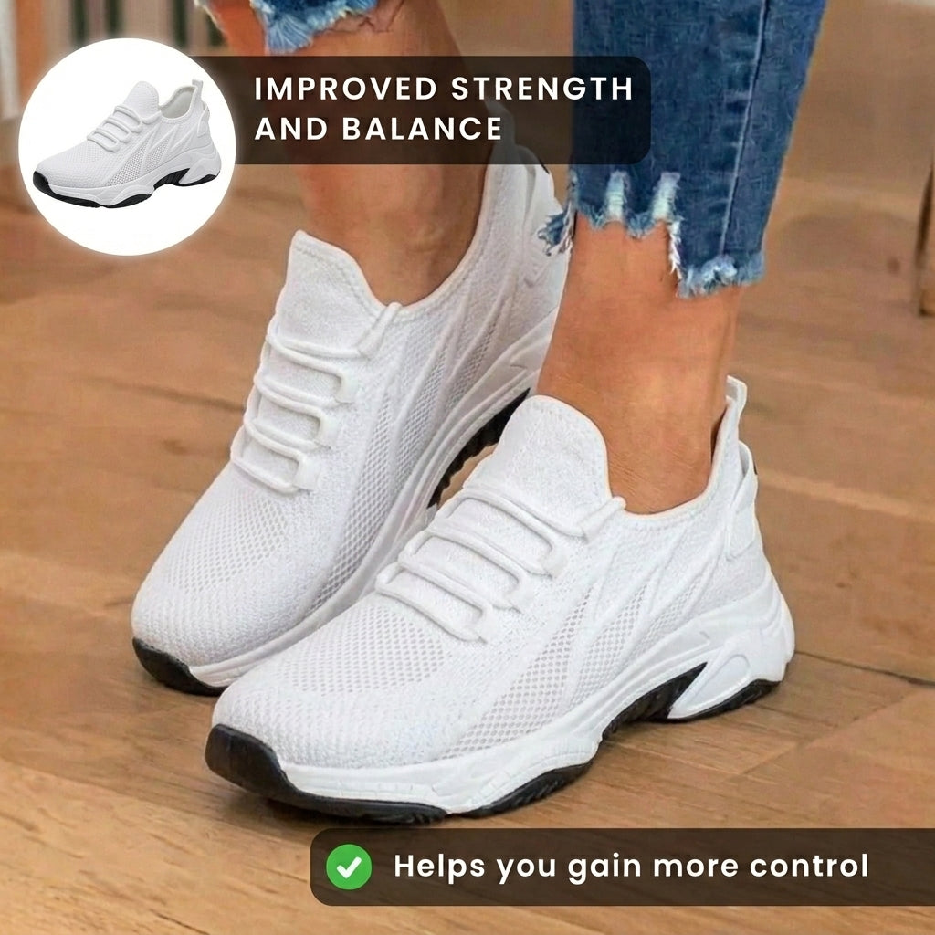 Zweifarbige Orthopädische Damen Sneaker für den Alltag