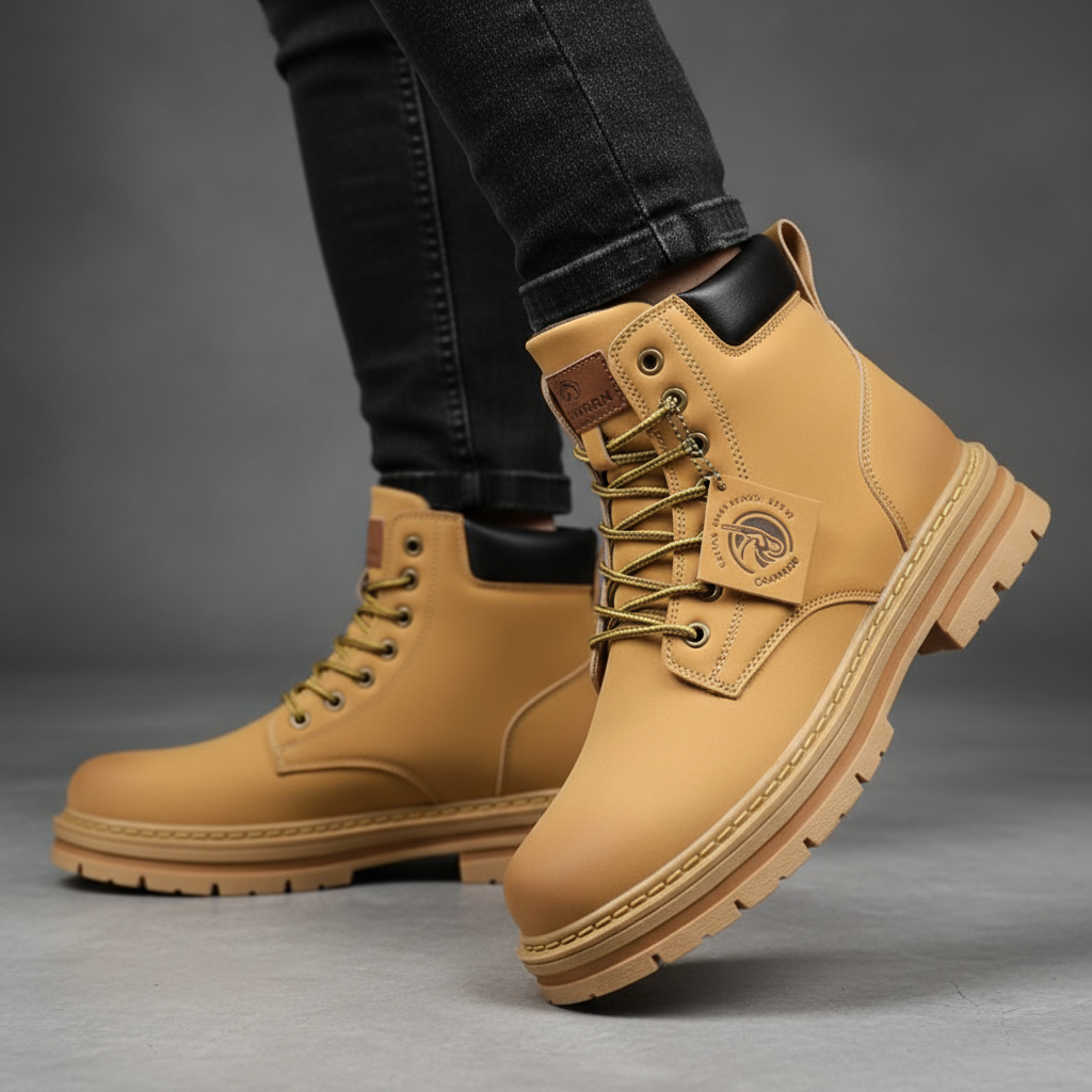 Wasserabweisende Herren Winterstiefel Mit Griffiger Sohle