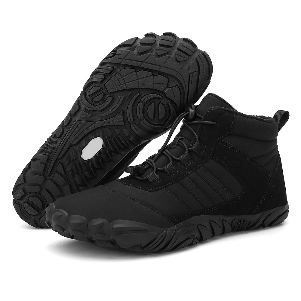 Unisex Fleece Gefütterte Barfußschuhe mit Breiter Zehenbox