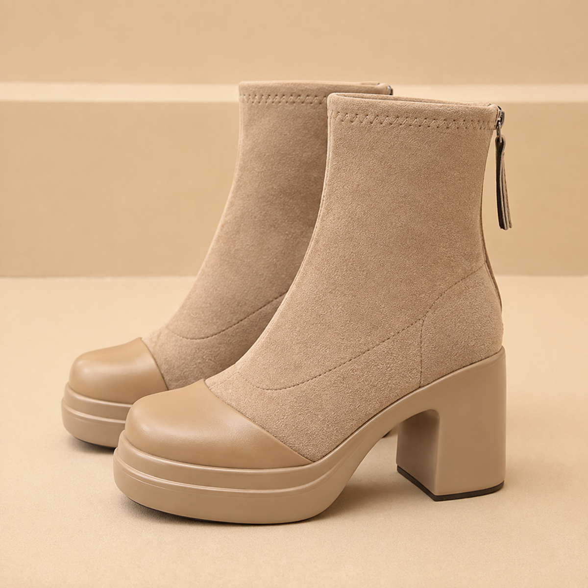 Bequeme Damen Stiefel mit weicher Sohle