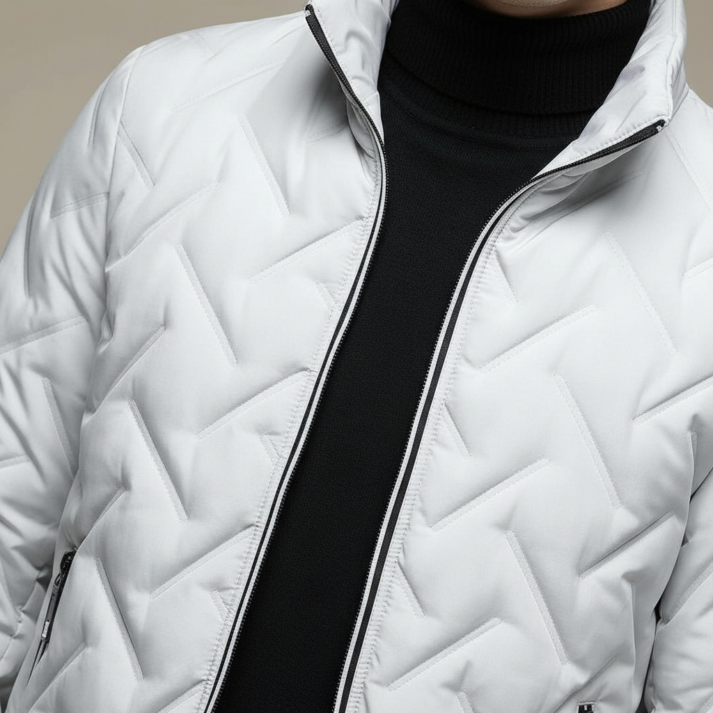 Veste matelassée à motif losanges moderne