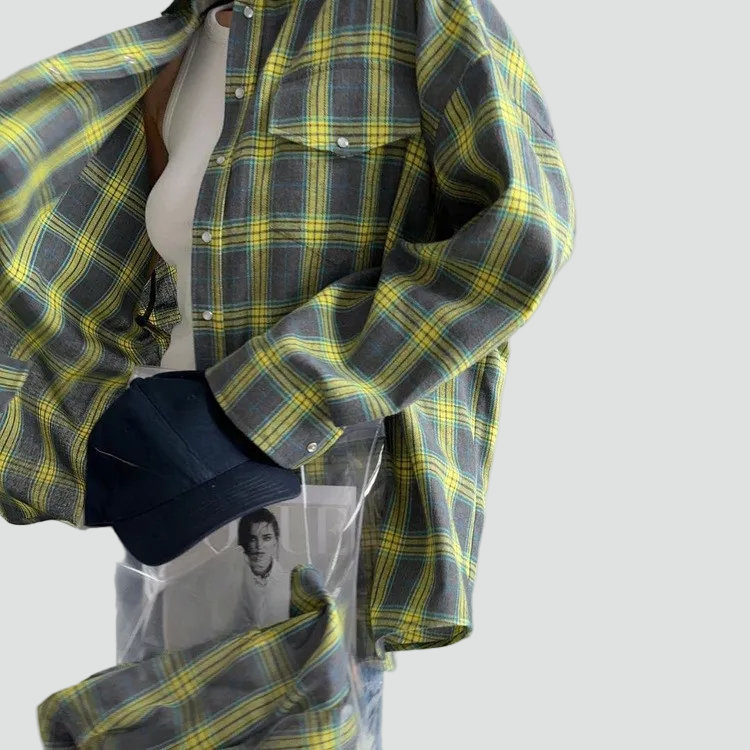 Oversize Flanellhemd mit Karomuster für den Herbst