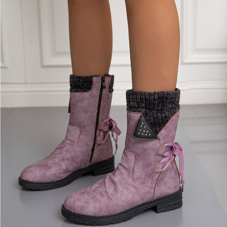 Unisex Warme Barfuß Winterschuhe mit Rutschfester Sohle