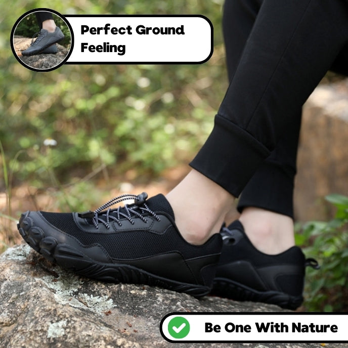 Rutschfeste Barfuß Wanderschuhe mit breiter Zehenbox