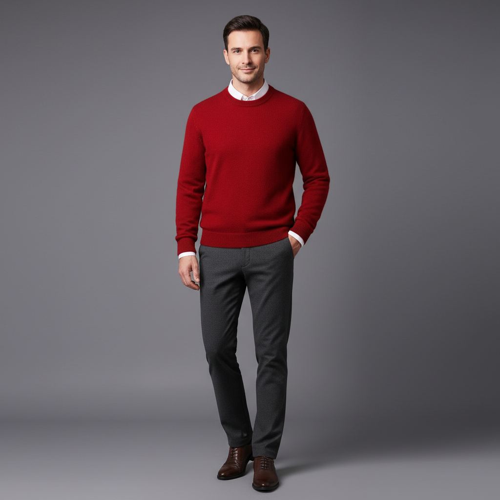 Weicher Herren Feinstrick Pullover Für Jeden Tag