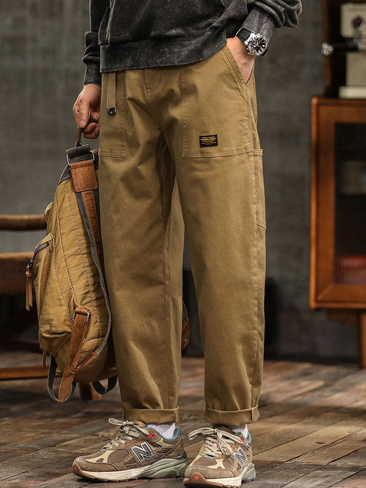 Bequeme Cargohose mit Utility-Taschen und Gürtel