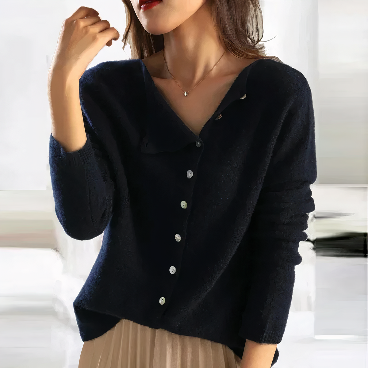Bequeme Damen Strickjacke Für Herbst Und Winter