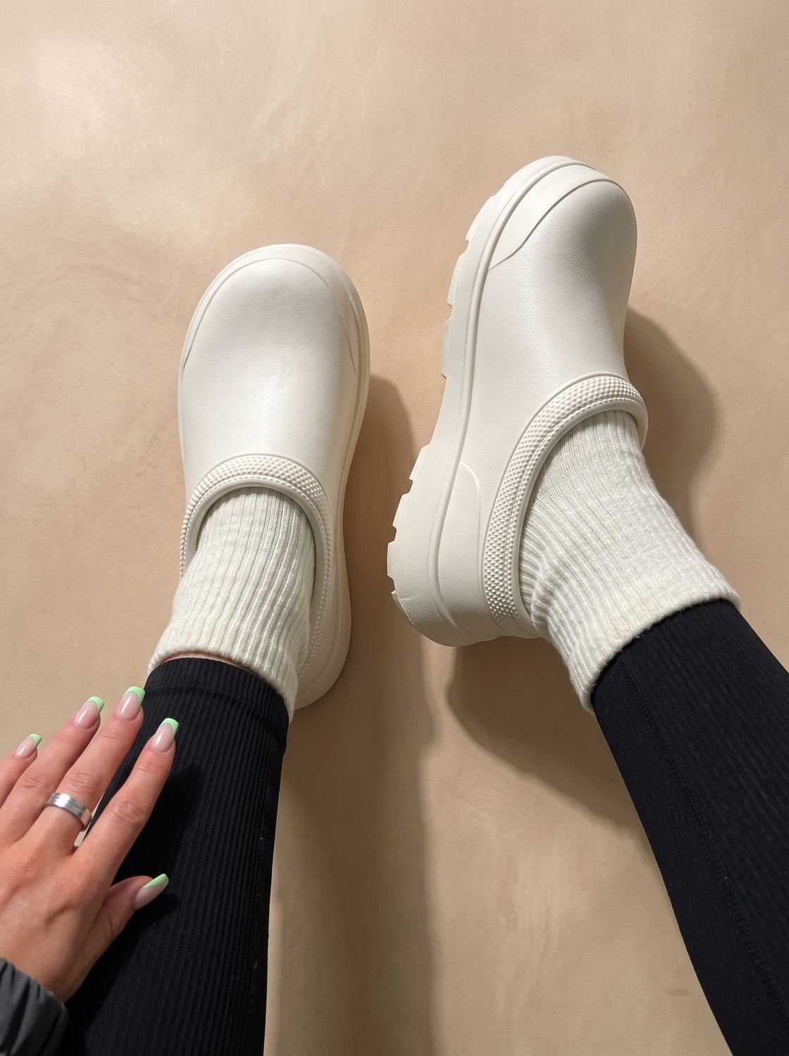 Damen Plateau Sneaker in Sockenoptik zum Hineinschlüpfen