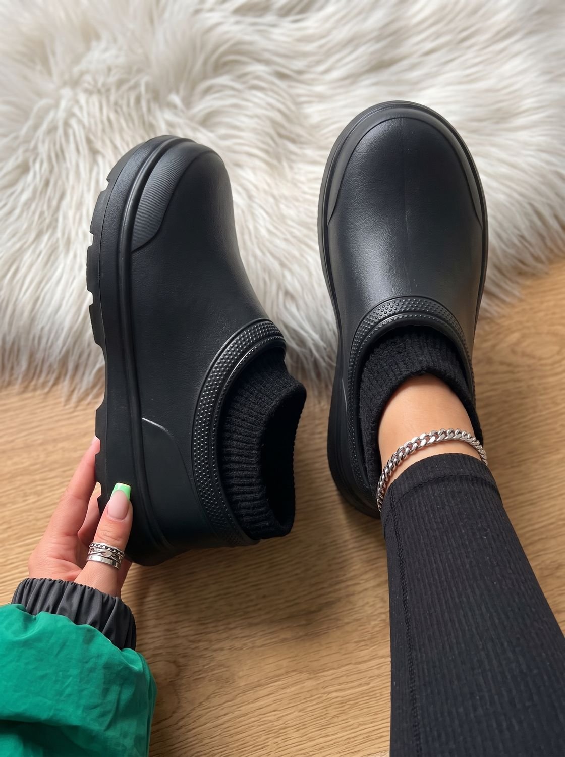 Damen Plateau Sneaker in Sockenoptik zum Hineinschlüpfen