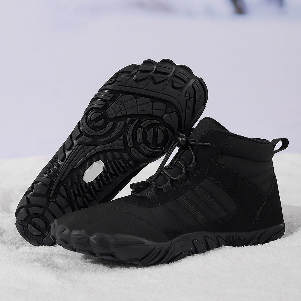 Unisex Fleece Gefütterte Barfußschuhe mit Breiter Zehenbox