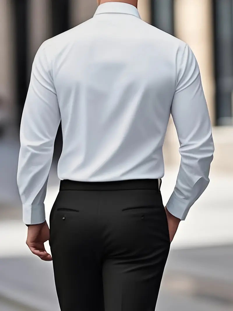 Langarm Businesshemd mit Kentkragen im Regular Fit