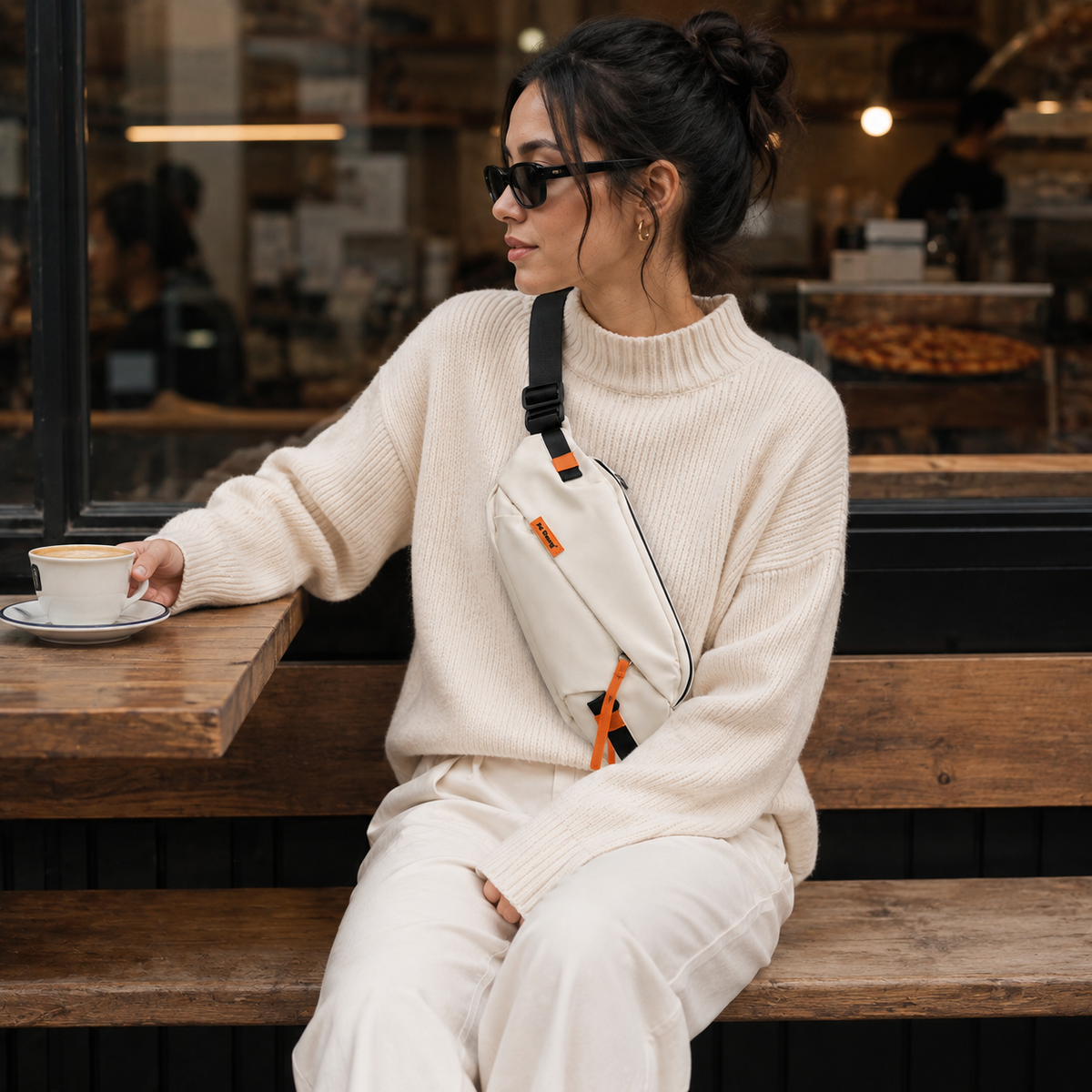 Lässige Brusttasche im Streetstyle mit verstellbarem Gurt