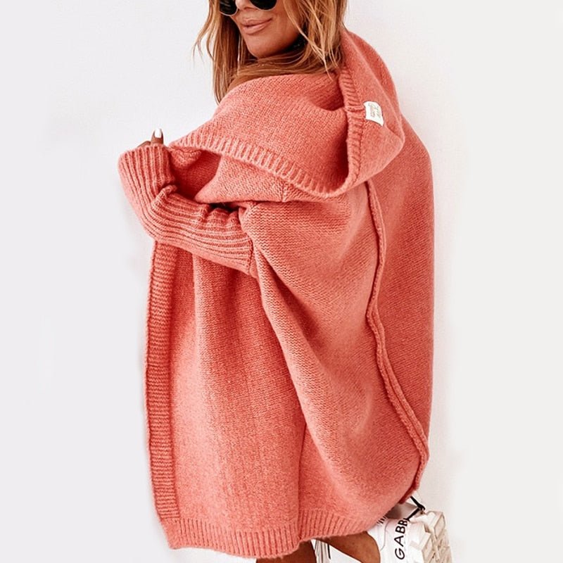 Kuscheliger Damen Cardigan Mit Kapuze