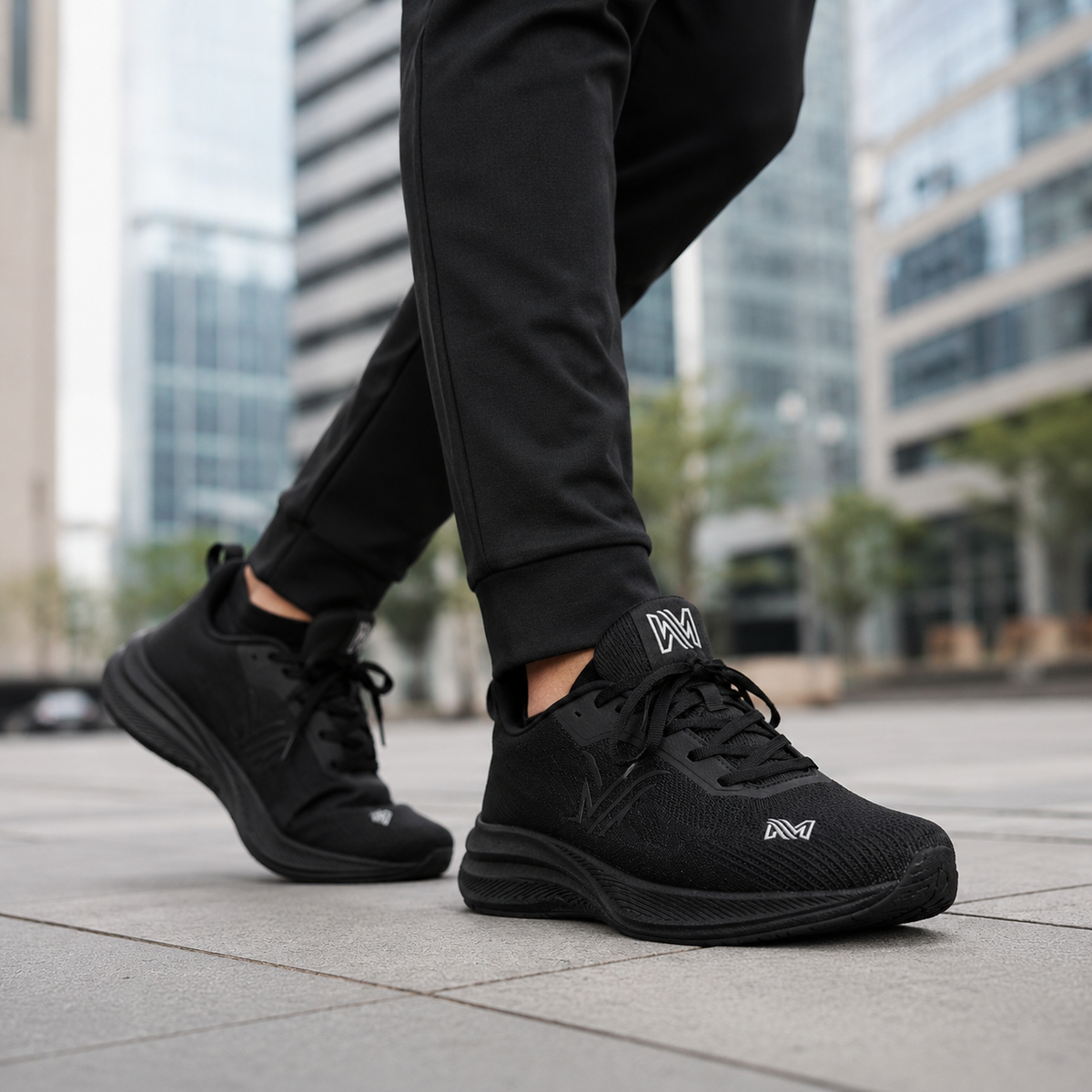 Orthopädische Herren Sneaker aus Stretch Strick zum Reinschlüpfen
