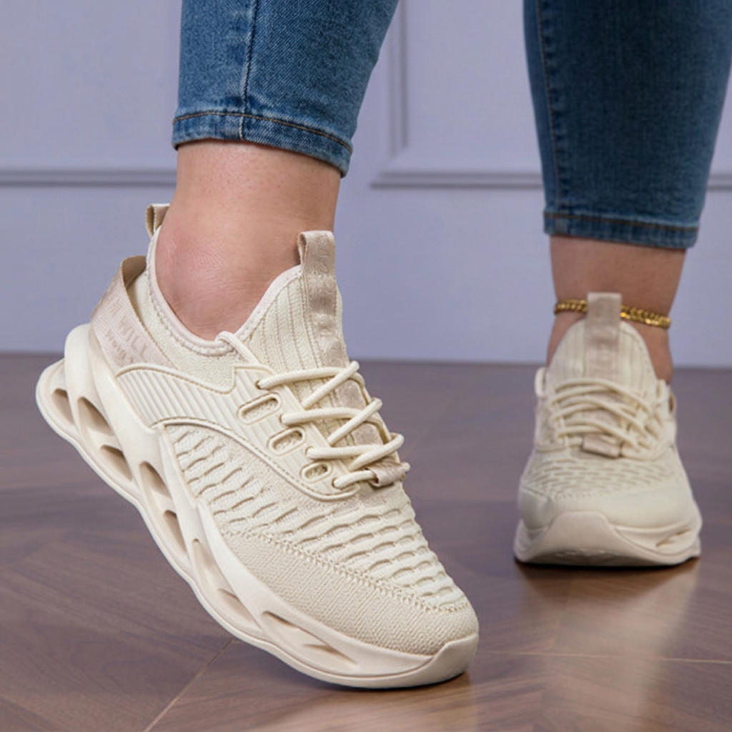 Rutschfeste orthopädische Damen Walking Sneaker