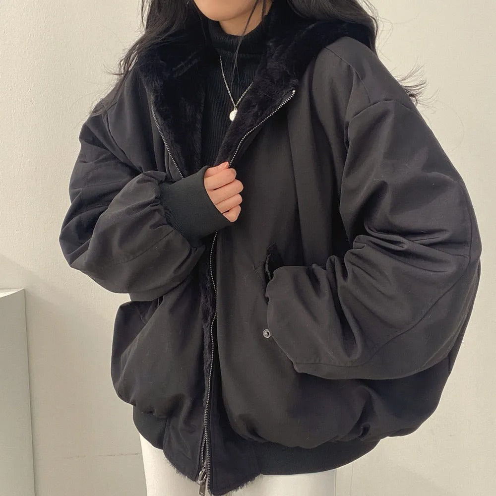 Doppellagige Damen Winterjacke mit Taillierter Passform