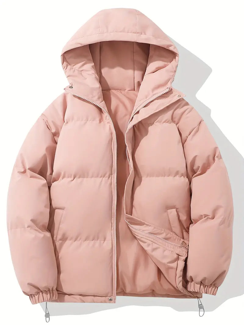 Gefütterte Damen Winterjacke Mit Kapuze