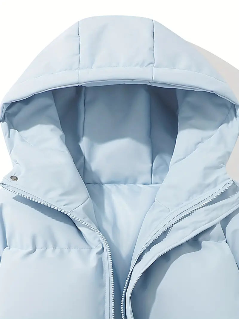 Gefütterte Damen Winterjacke Mit Kapuze