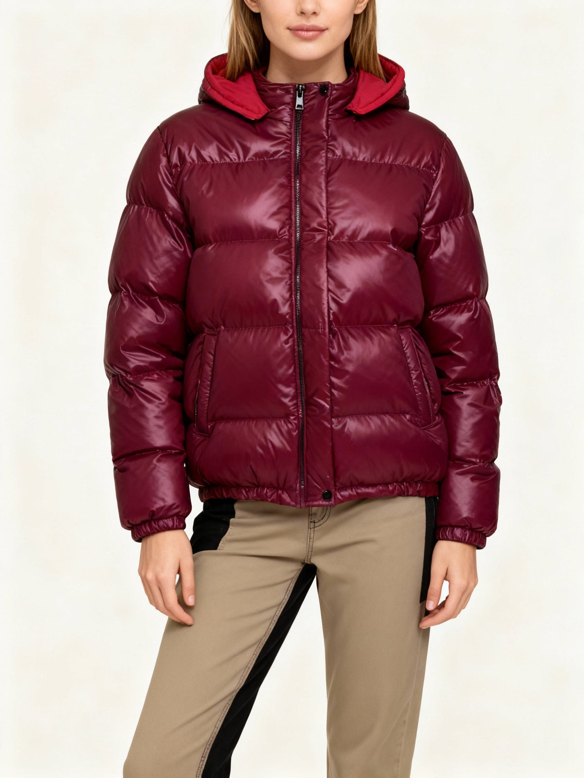 Leichte Damen Steppjacke mit Glanzfinish