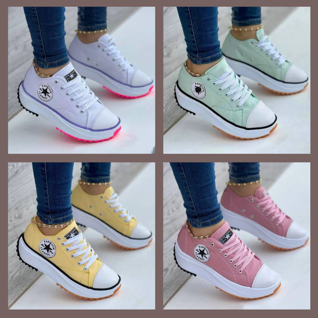 Orthopädische Damen Sneaker mit Flexibler Zehenkappe