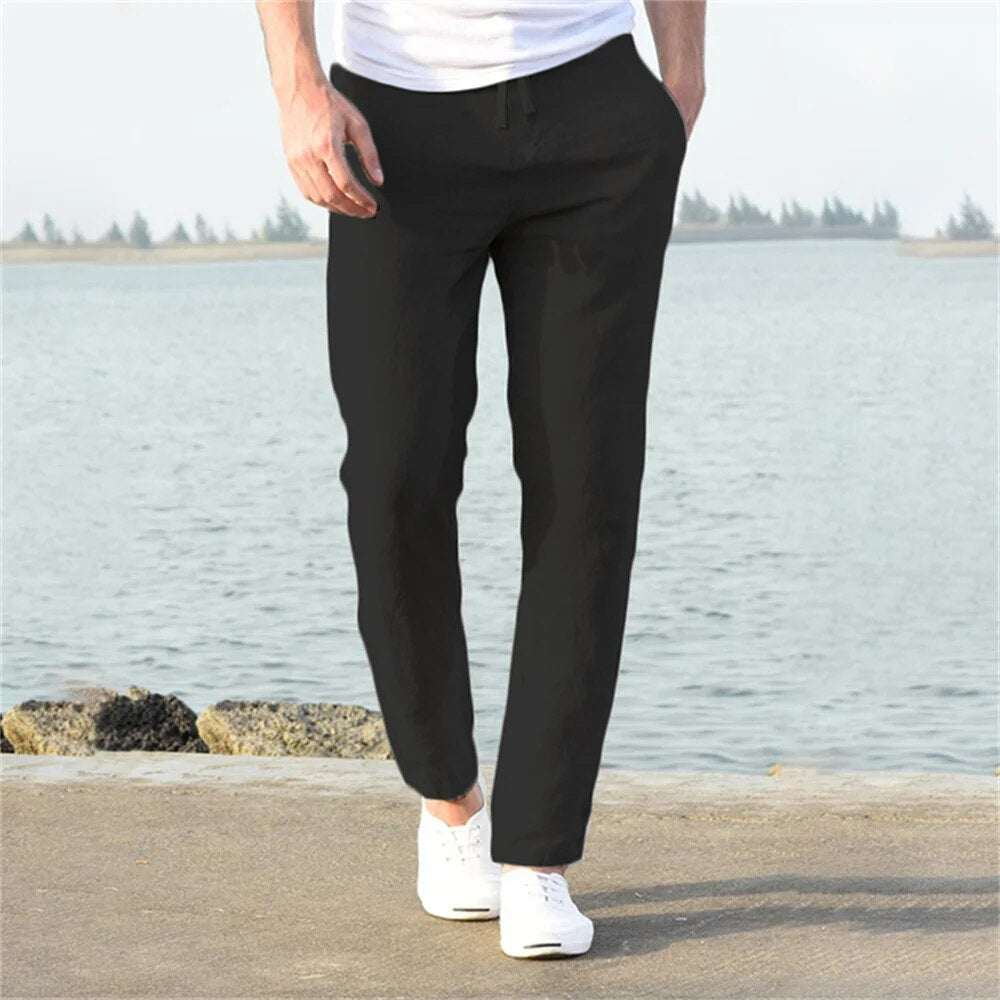 Lässige Herren Leinenhose mit Klassischem Schnitt