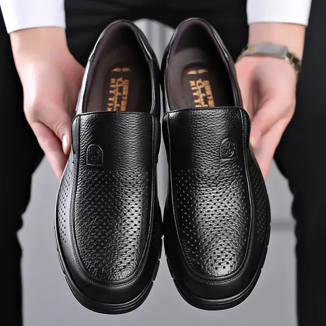 Herren Freizeitschuhe Aus Leder Mit Schnürung