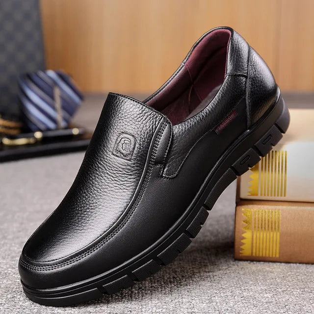 Herren Freizeitschuhe Aus Leder Mit Schnürung