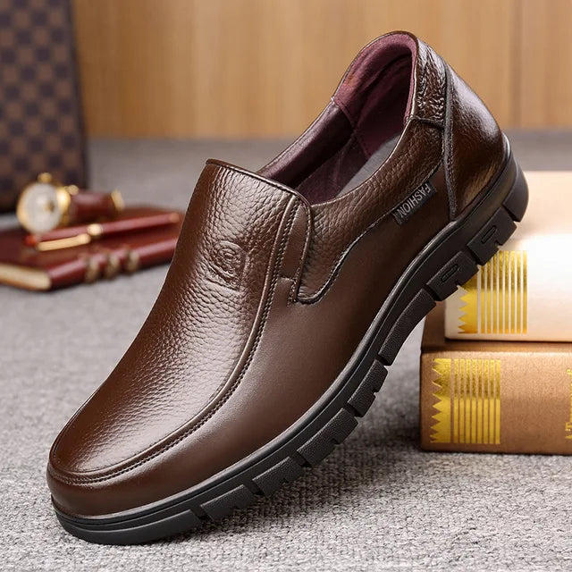 Herren Freizeitschuhe Aus Leder Mit Schnürung