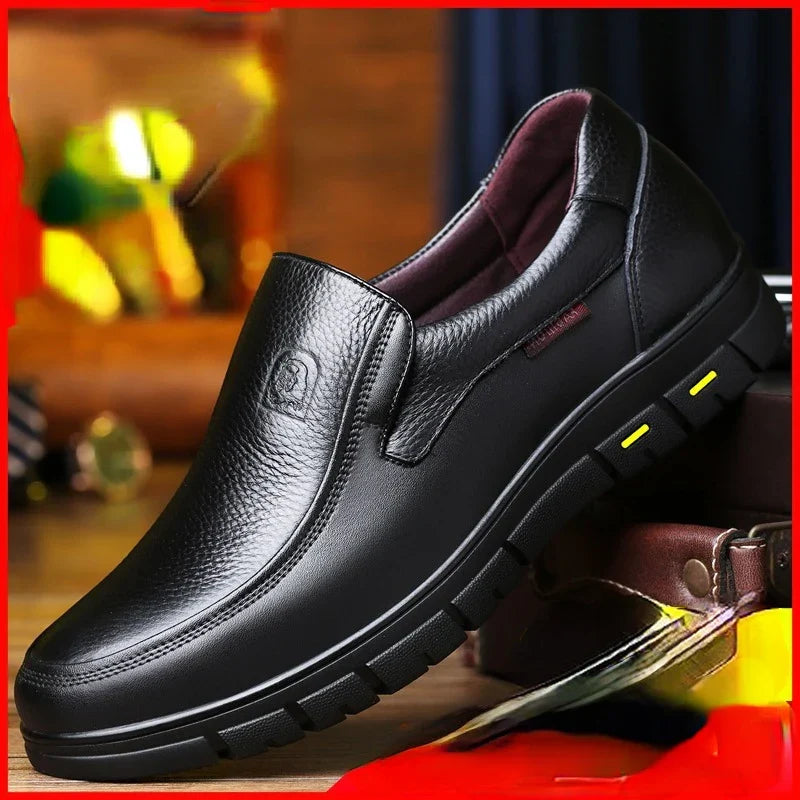 Herren Freizeitschuhe Aus Leder Mit Schnürung
