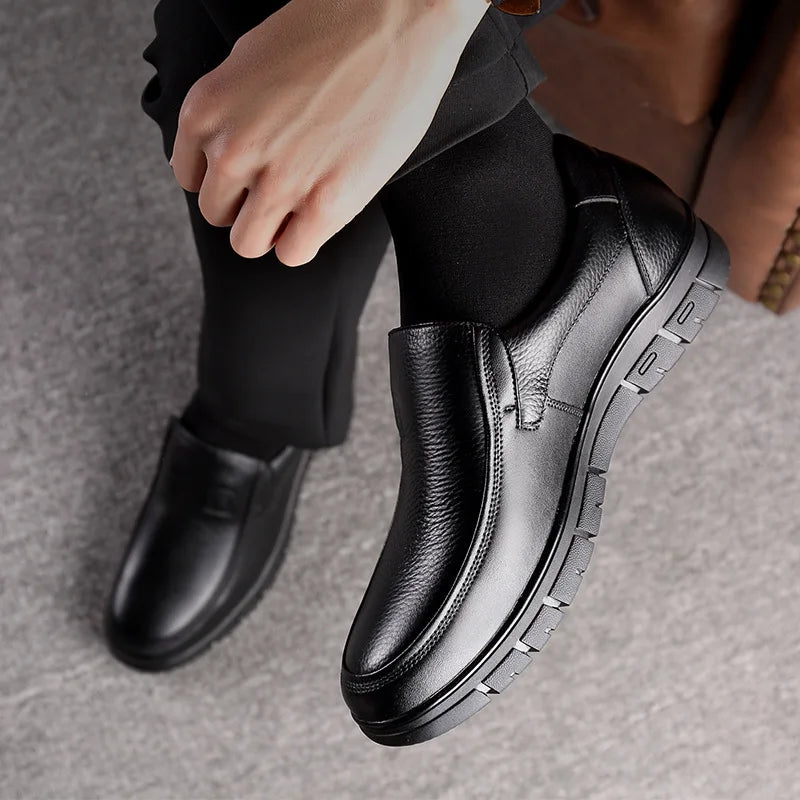Herren Freizeitschuhe Aus Leder Mit Schnürung